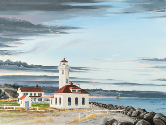 Storm Brewing at Point Wilson Lighthouse